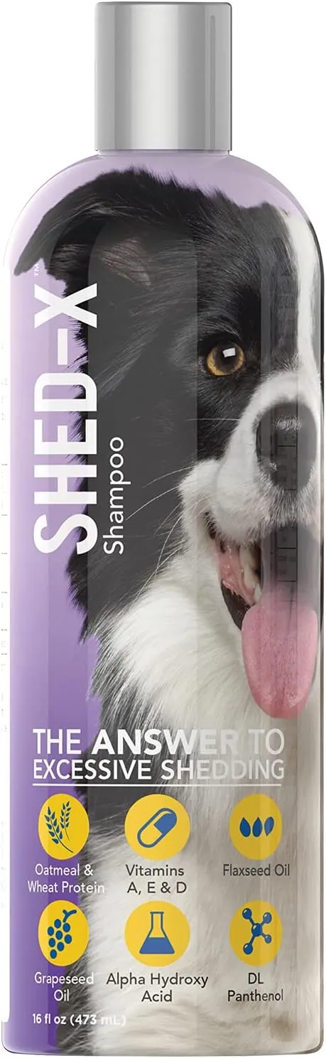 Shampoo Shed X Perros 16 Oz Pelaje Limpio Suave Y Brillante 473 Ml